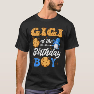 Gigi Of The Birthday Boy Milk And Cookies 1St Birt T-Shirt