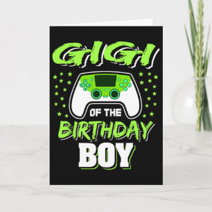 Gigi Of The Birthday Boy Video Game Decorations Card