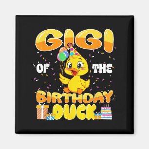 Gigi Of The Birthday Duck Boy Rubber Duck Bday Magnet