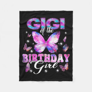 Gigi Of The Birthday Girl Butterfly Family Fleece Blanket
