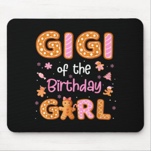 Gigi Of The Birthday Girl Gingerbread Family Chris Mouse Pad