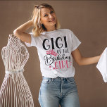 Gigi of the Birthday Girl Squad Custom Matching T-Shirt<br><div class="desc">Gigi of the Birthday Girl Custom Matching Shirts for the Family personalized birthday squad shirts are perfect for any family celebration! With a variety of colours and designs to choose from, these shirts make great gifts for birthdays, anniversaries, or just to show your support for your loved ones. You can...</div>