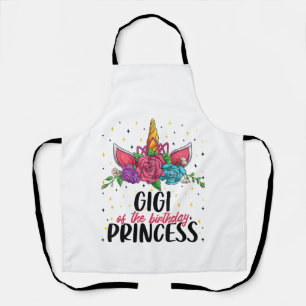 Gigi of the Birthday Girl Unicorn Bday Girl Party Apron