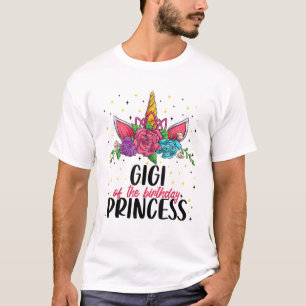 Gigi of the Birthday Girl Unicorn Bday Girl Party  T-Shirt