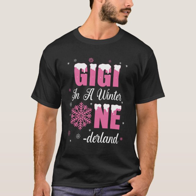 Gigi Of The Birthday Girl Winter Onederland 1st Bi T-Shirt (Front)