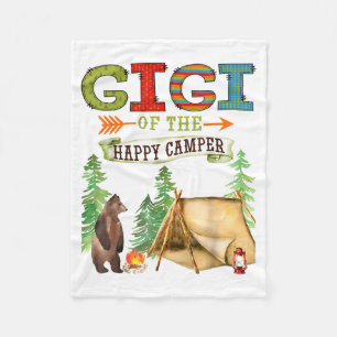 Gigi Of The Happy Camper First Birthday Camng  Fleece Blanket