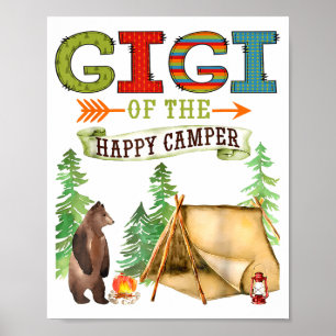 Gigi Of The Happy Camper First Birthday Camng  Poster