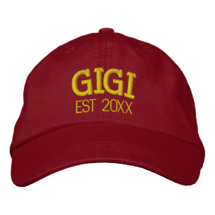 Gigi Personalized Grandma Gift Custom Text Embroidered Hat