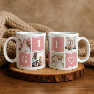 Gigi Photo Collage Custom Giant Coffee Mug