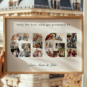 Gigi Photo Collage Grandma Keepsake from Grandkids Poster