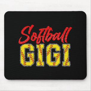 Gigi Retro Groovy Loud Proud Sport Game Catcher Mouse Pad