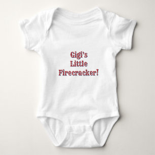 Gigi's Little Firecracker! USA 250 Fireworks Baby Bodysuit