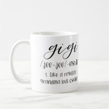 Gii Coffee Mug Grandma Coffee Mug Fête des mères