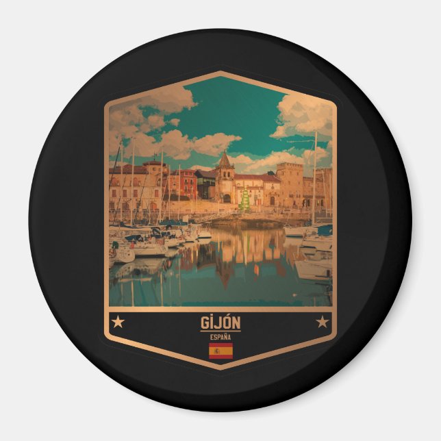 Gijón Magnet (Front)