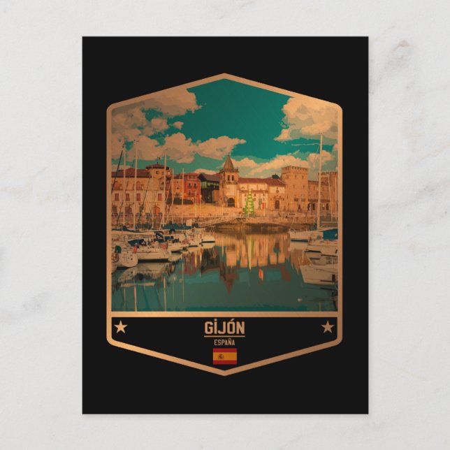 Gijón Postcard (Front)