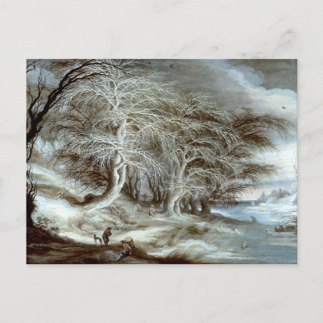 Gijsbrecht Leytens: A Winter Landscape Postcard (Front)