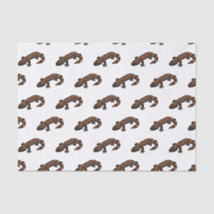 Gila monster cartoon illustration tissue paper