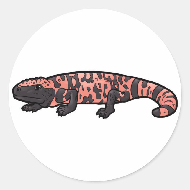 Gila Monster Classic Round Sticker (Front)