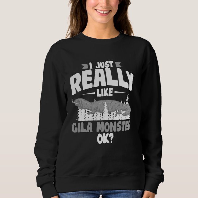 Gila Monster Funny Mexican Animals Lizard Sweatshirt (Front)