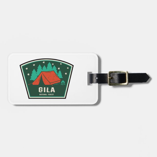 Gila National Forest Camping Luggage Tag (Front Horizontal)
