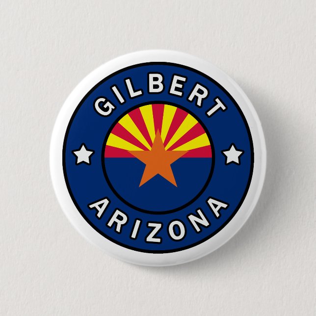Gilbert Arizona 2 Inch Round Button (Front)