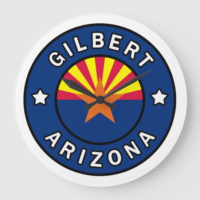Gilbert Arizona Large Clock (Front)