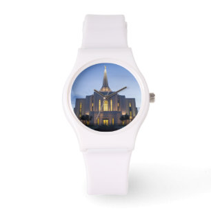 Gilbert Arizona LDS Temple White Silicon Watch