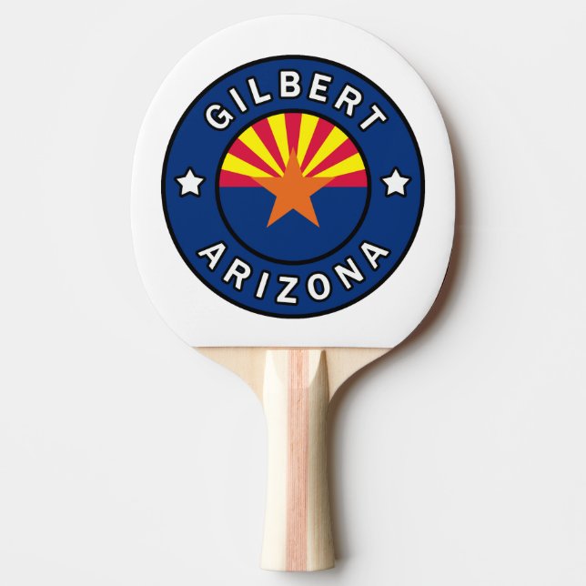 Gilbert Arizona Ping Pong Paddle (Front)