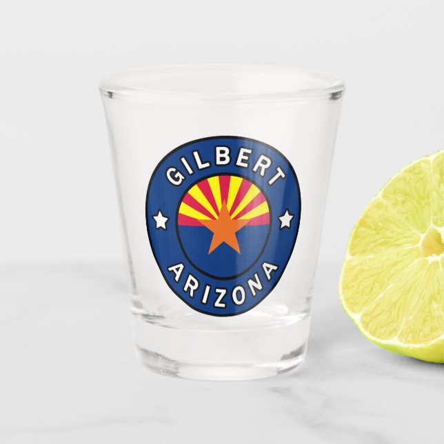 Gilbert Arizona Shot Glass (Front)
