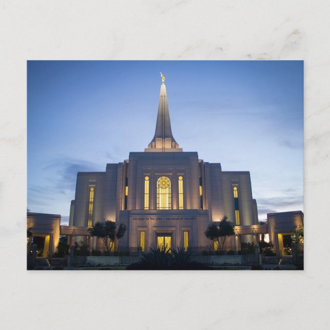 Gilbert, Arizona Temple Postcard (Front)