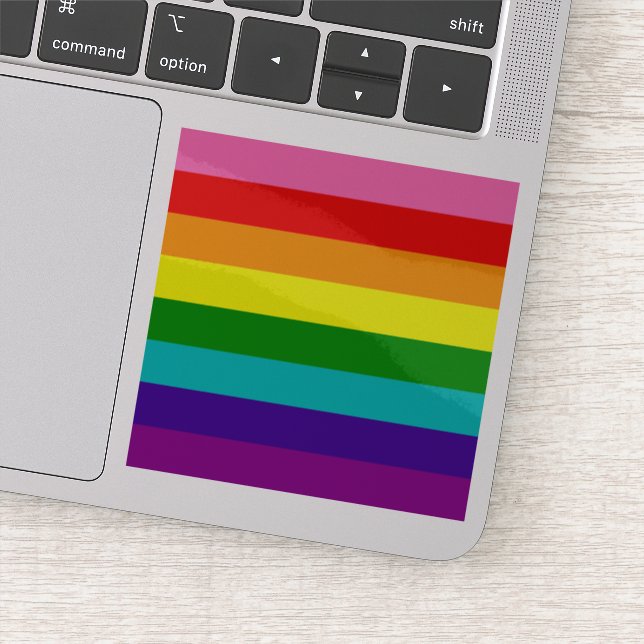 Gilbert Baker Gay Pride Flag Small Square (Detail)