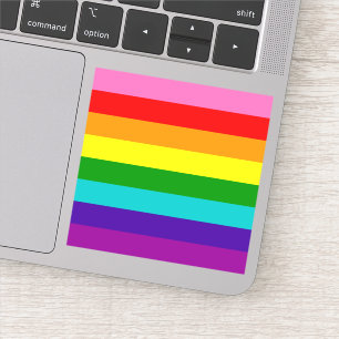 Gilbert Baker Gay Pride Flag Small Square