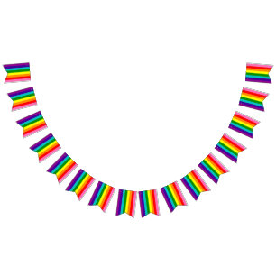 Gilbert Baker Pride Flag Bunting Banner LGBT Party
