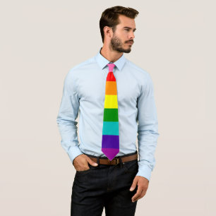 Gilbert Baker Pride Flag Rainbow LGBT Tie