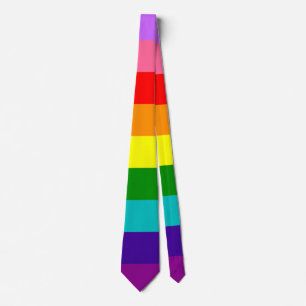Gilbert Baker’s 9-Stripe Rainbow Flag  Tie