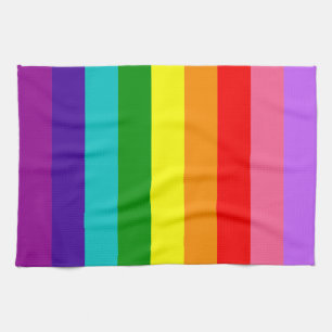Gilbert Baker's 9-Stripe Rainbow Flag Kitchen Towel