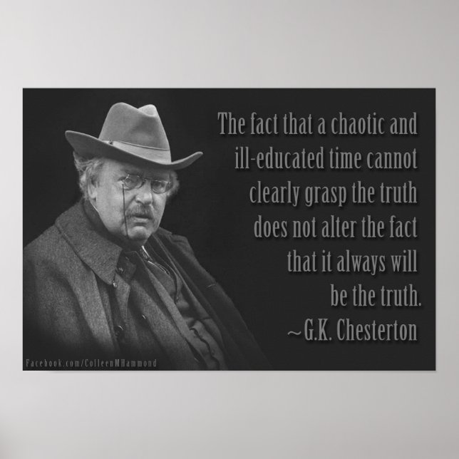 Gilbert Keith Chesterton Poster (Front)