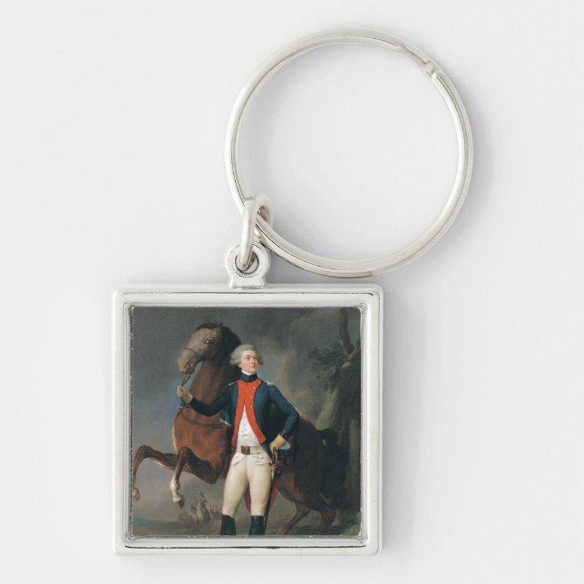 Gilbert Motier  Marquis de la Fayette, 1788 Keychain (Front)