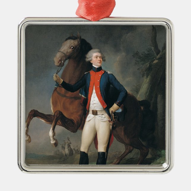 Gilbert Motier  Marquis de la Fayette, 1788 Metal Ornament (Front)