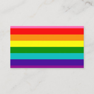 Gilbert Pride Flag Business Card
