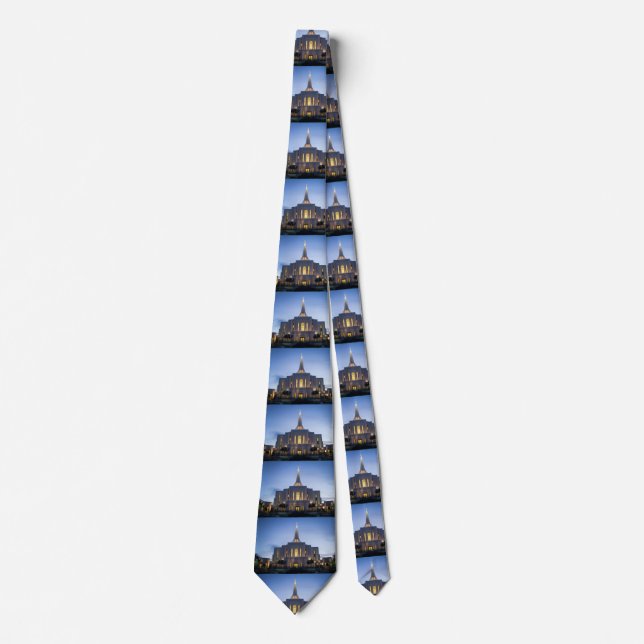 Gilbert Temple at sunset Tie (Front)