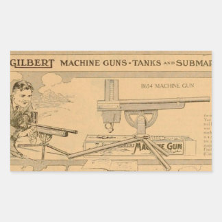 Gilbert toy's Machine Gun 1919 Sticker