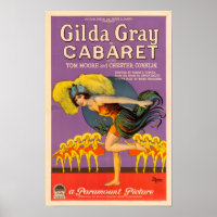 Gilda Grey Cabaret Vintage Poster