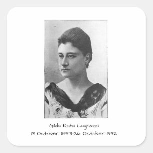 Gilda Ruta Cagnazzi Square Sticker
