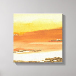 Gilded Amber I v2 Abstract Print