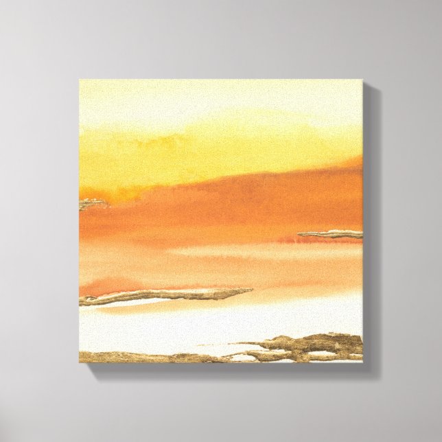 Gilded Amber I v2 Abstract Print (Front)