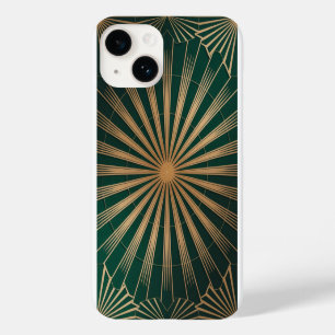 Gilded Art Deco Sunburst Pattern Case-Mate iPhone 14 Case