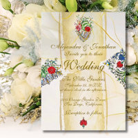 Gilded Baroque Sacred Heart Mexican Wedding