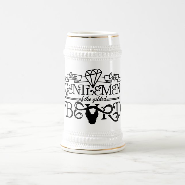 Gilded Beard Black Logo - Stein (Center)
