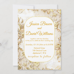 Gilded Bloom Classic Faire-part de mariage